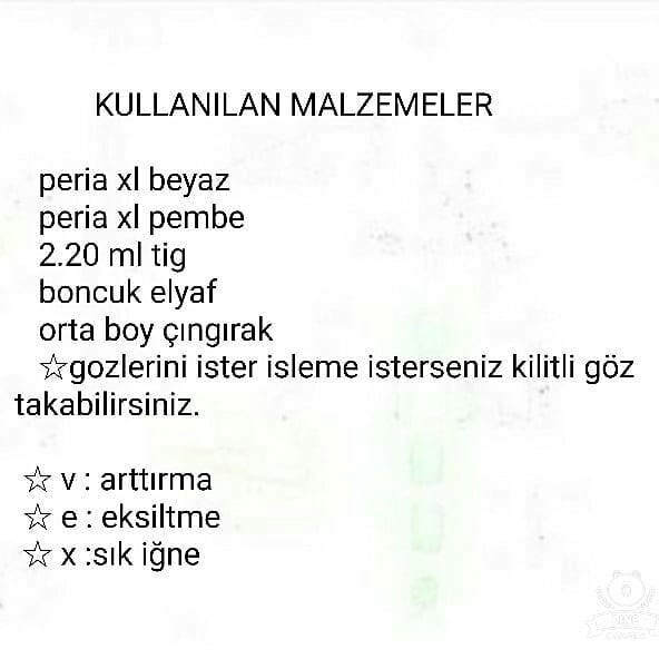 Tavşan Çıngırak ve Sepet Tığ İşi Tarifi