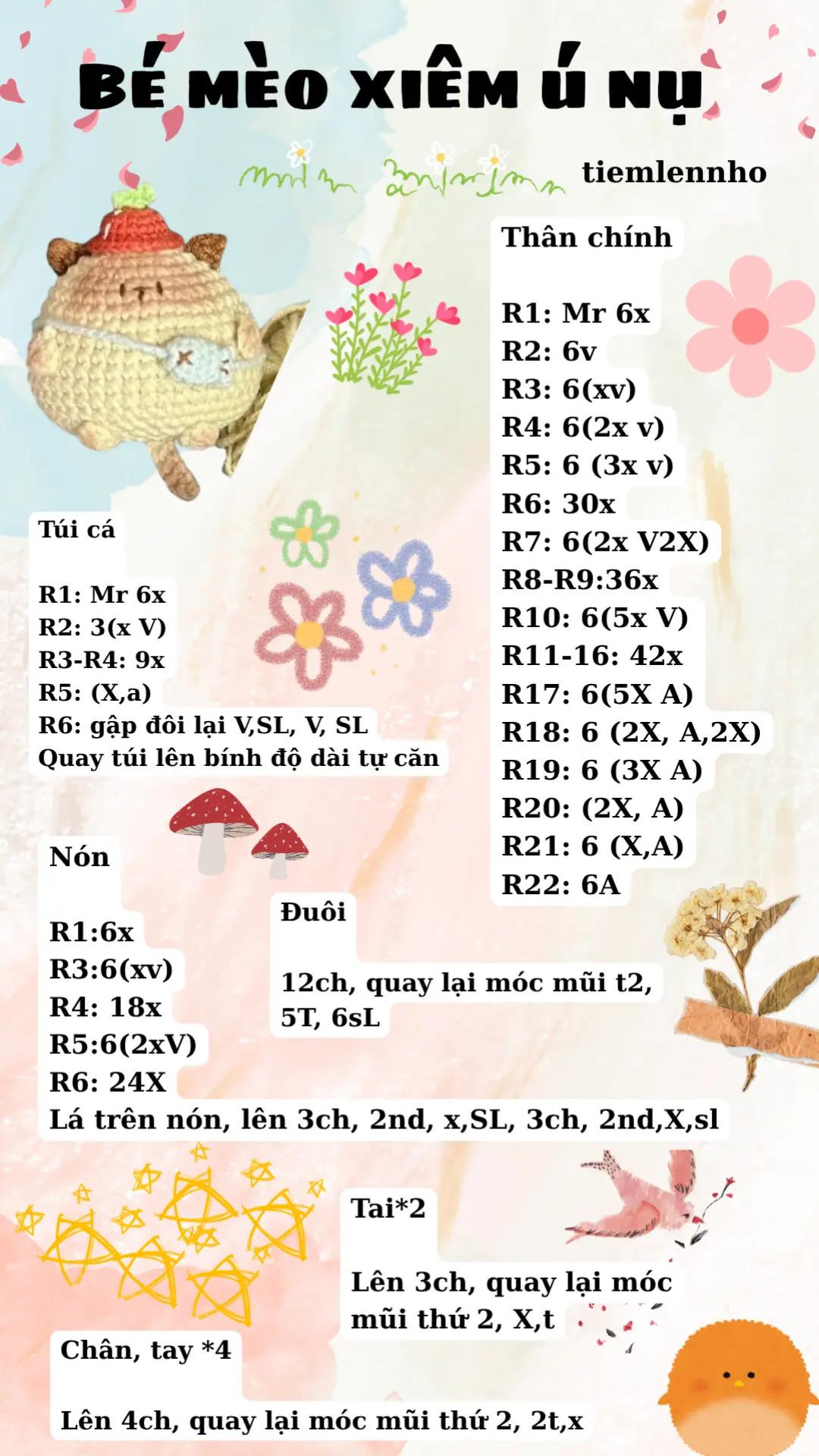 thỏ tulip, mèo đen, bé mèo xiêm ú nụ. vịt mùa hè.