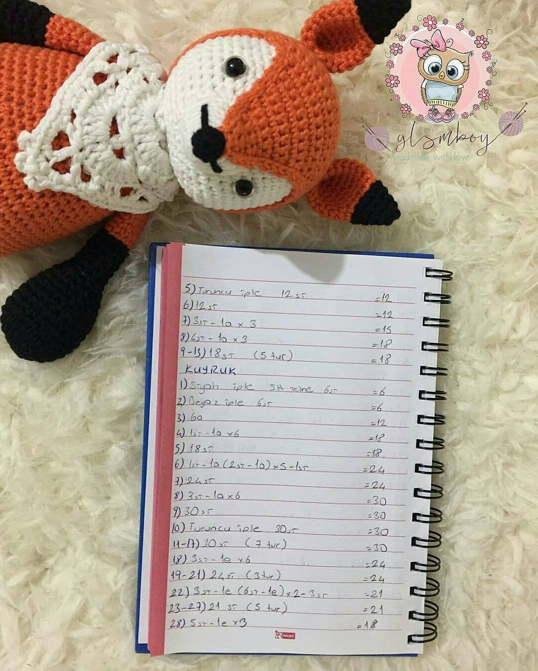 Tí hon Tilki Amigurumi Şeması