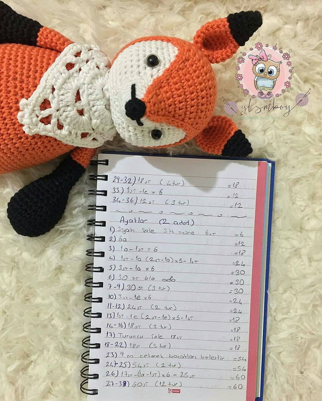 Tí hon Tilki Amigurumi Şeması