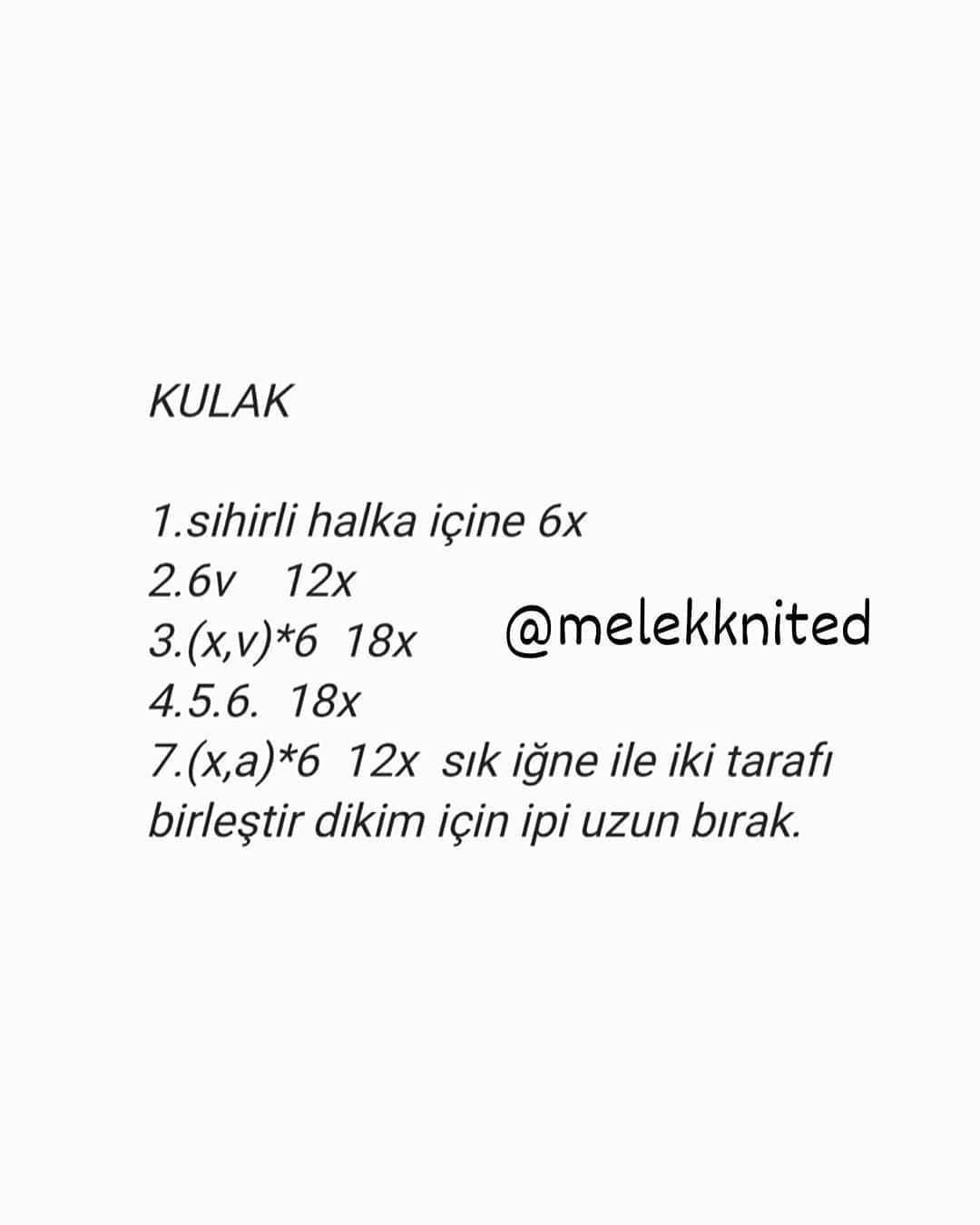 Tıbbi oyuncak ayı amigurumi şemamız