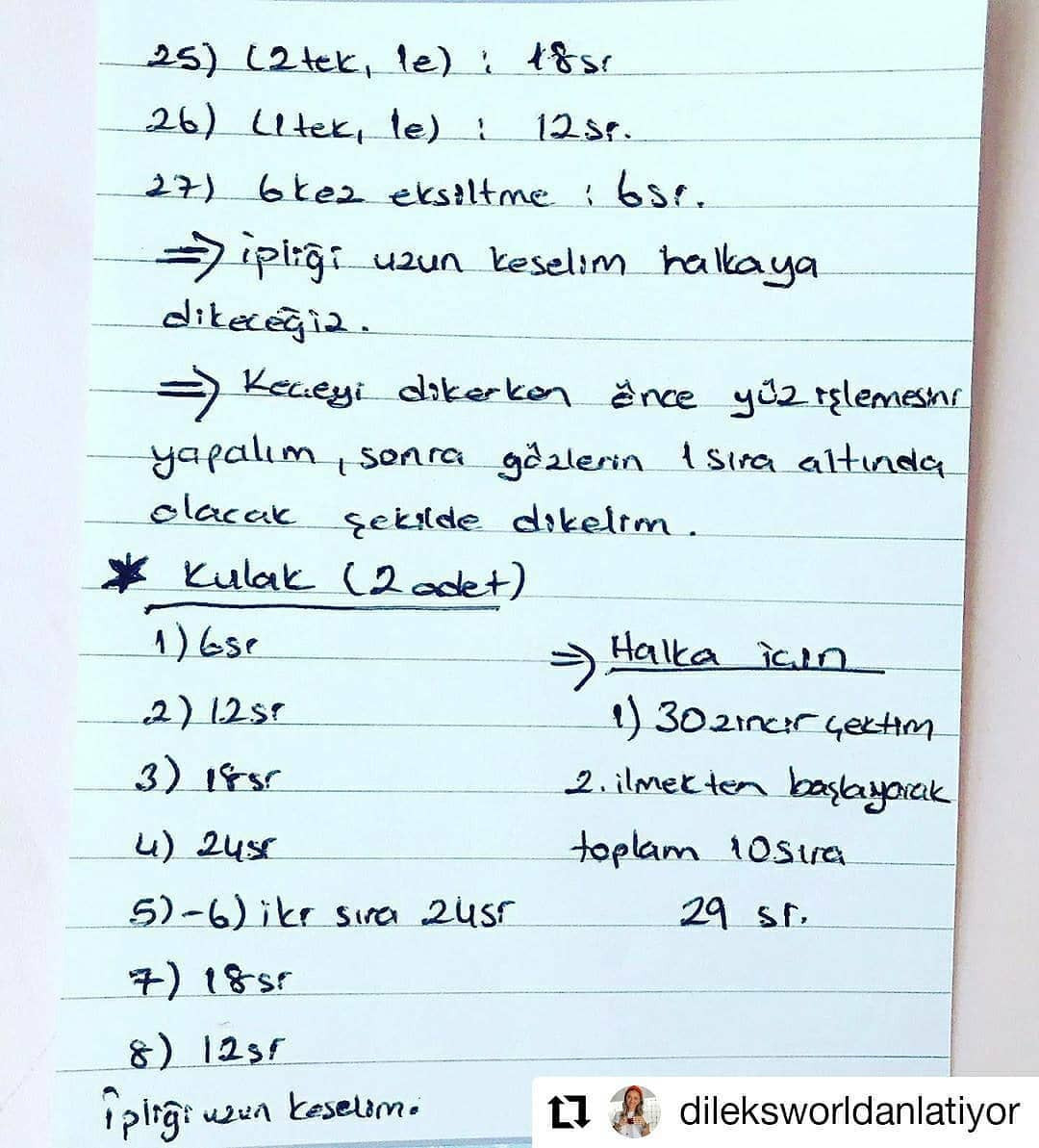 Tığ işi ayı ve çıngırak şeması