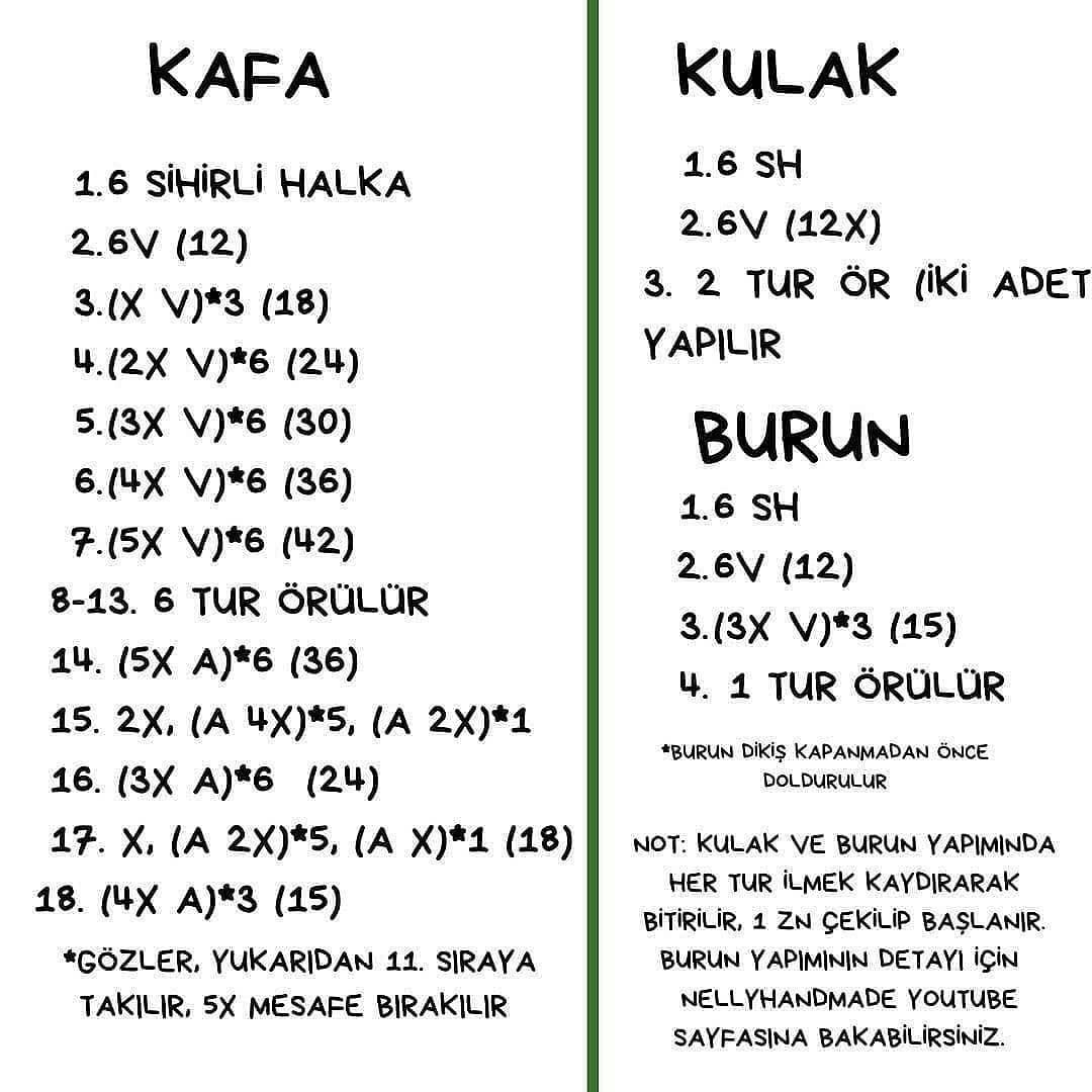 Tığ işi ayı ve iplikleri