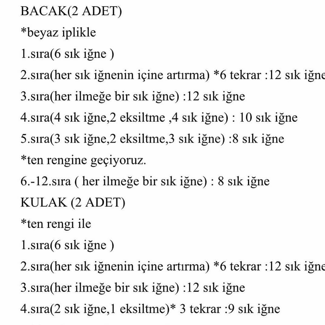 Tığ İşi Ayıcık Şeması🌟🌟 AMOUR AYICIK TARİFİ BURDA 🌟🌟