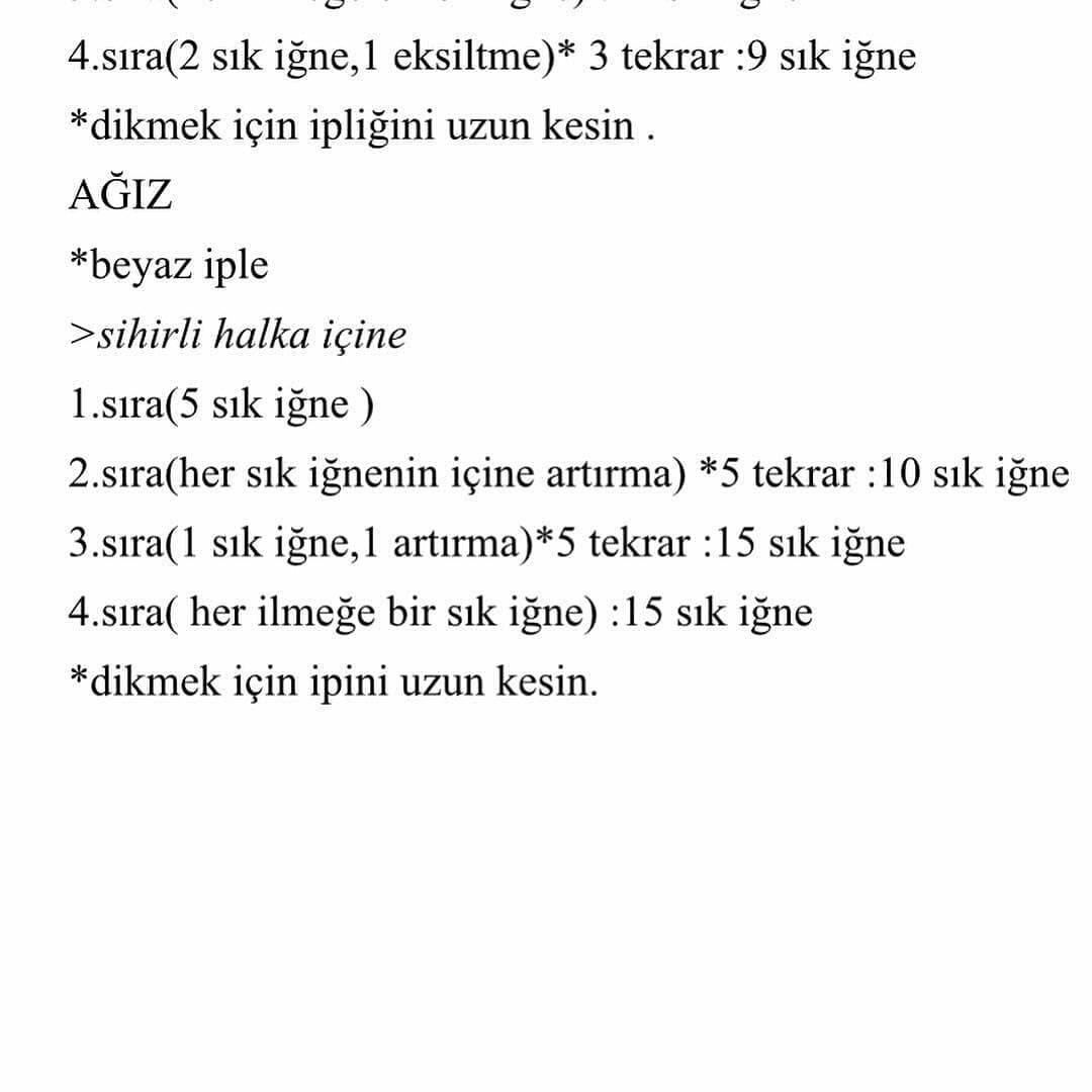 Tığ İşi Ayıcık Şeması🌟🌟 AMOUR AYICIK TARİFİ BURDA 🌟🌟