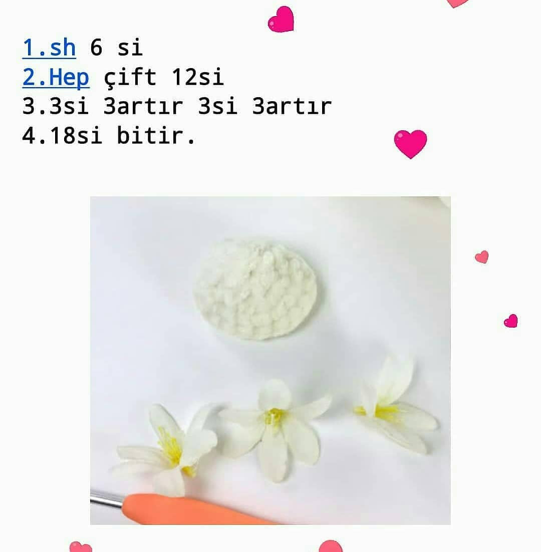 Tığ İşi Ayıcık Şeması Herkese mutlu geceler💕