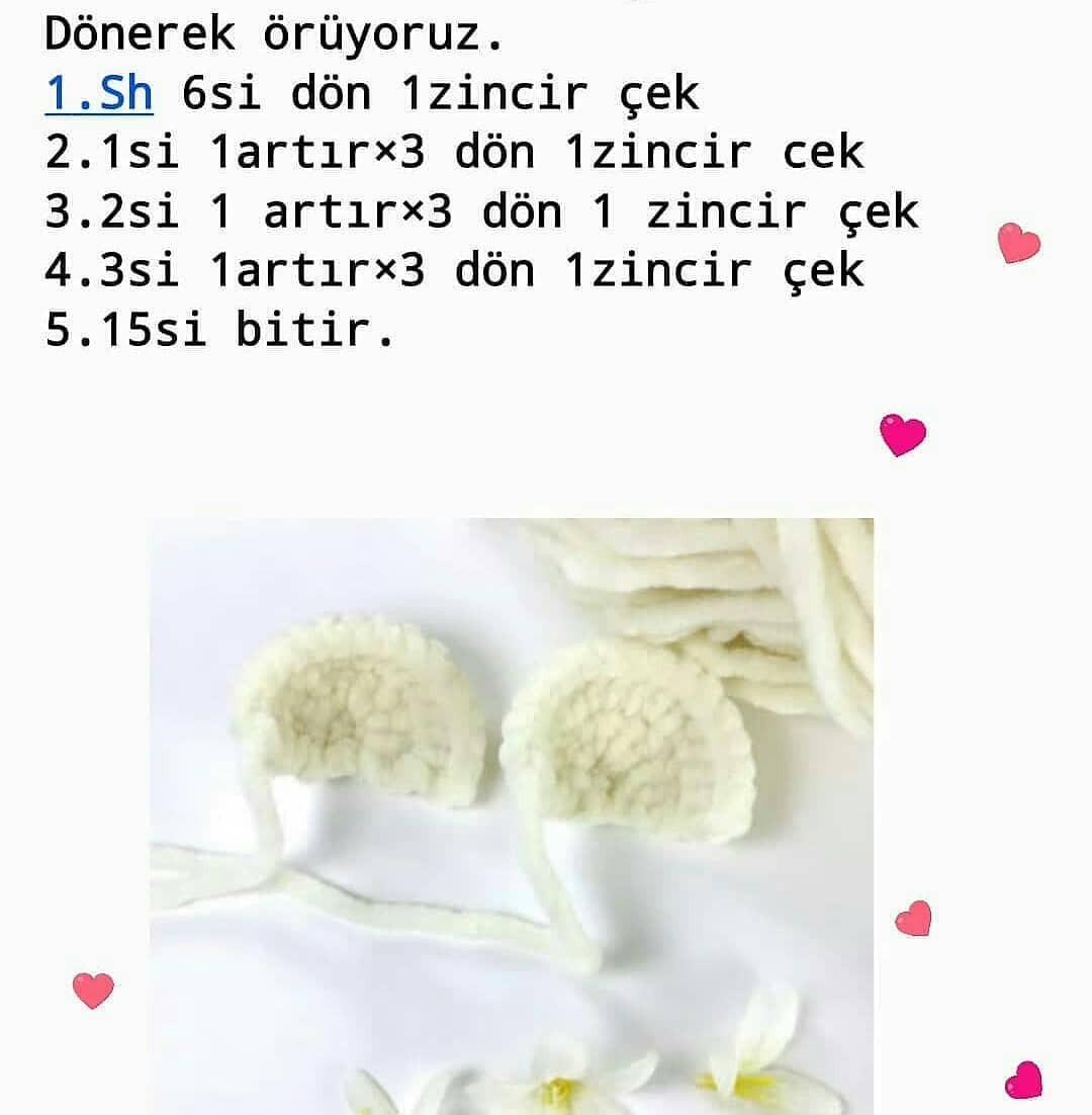 Tığ İşi Ayıcık Şeması Herkese mutlu geceler💕