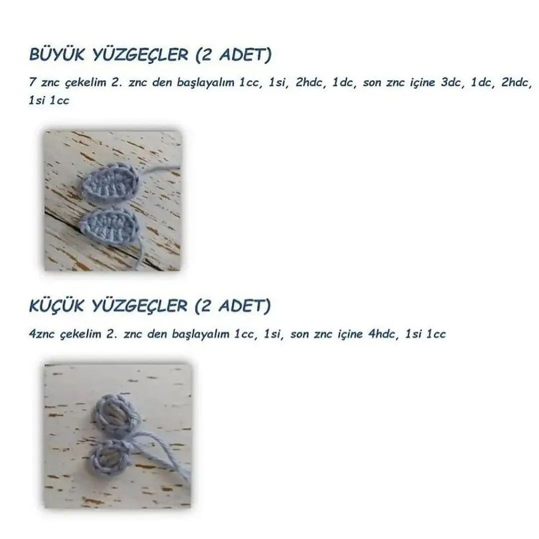 Tığ İşi Balık Amigurumi Şeması