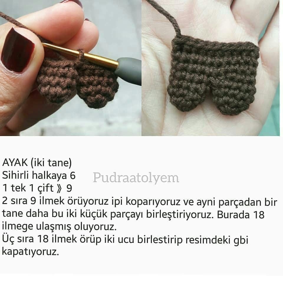 Tığ işi baykuş şeması