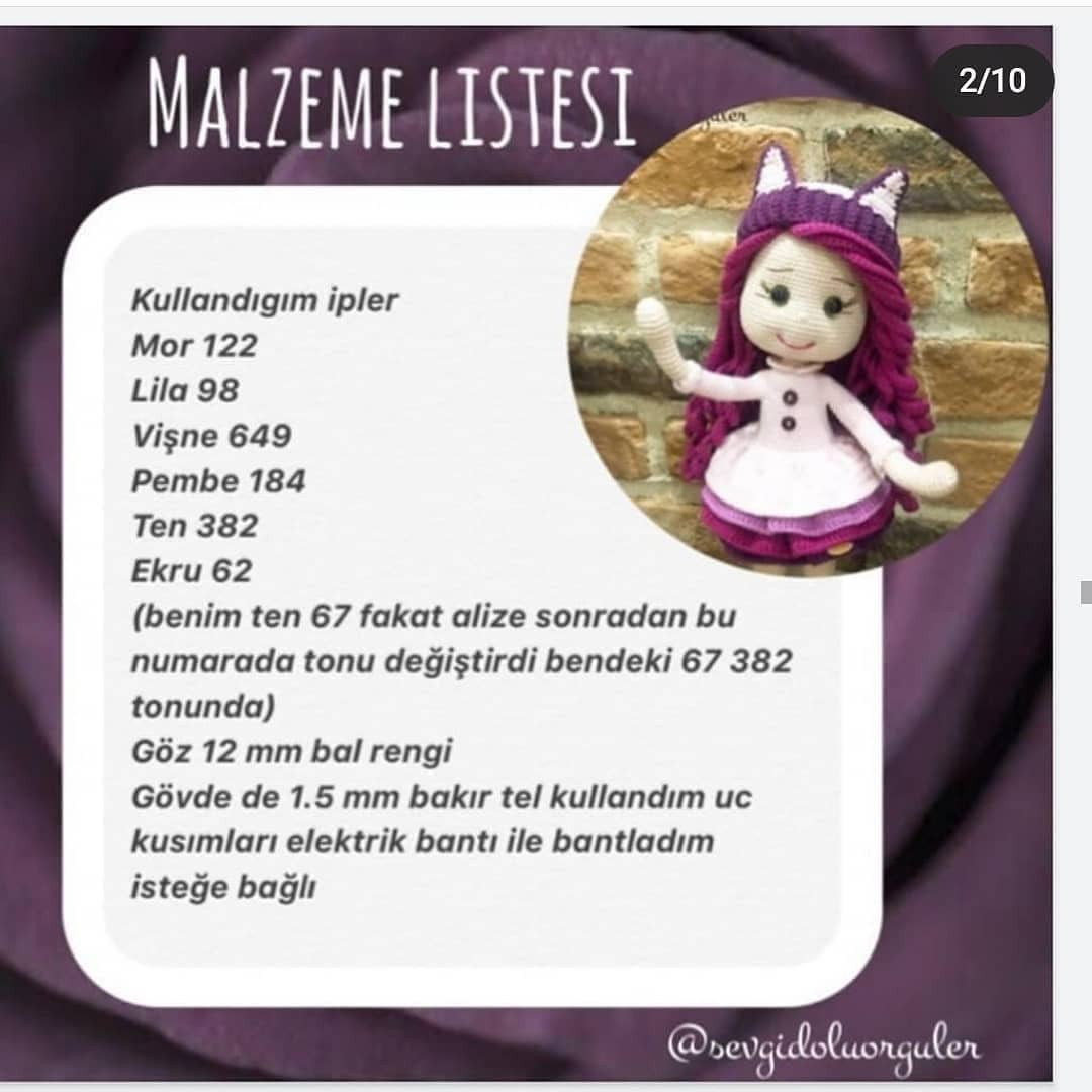 Tığ İşi Bebek Şeması amigurumitavşantarifi