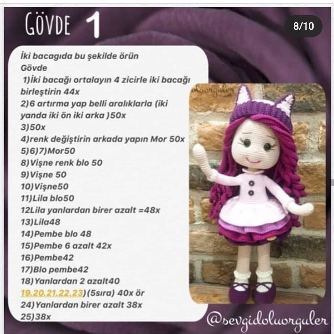 Tığ İşi Bebek Şeması amigurumitavşantarifi
