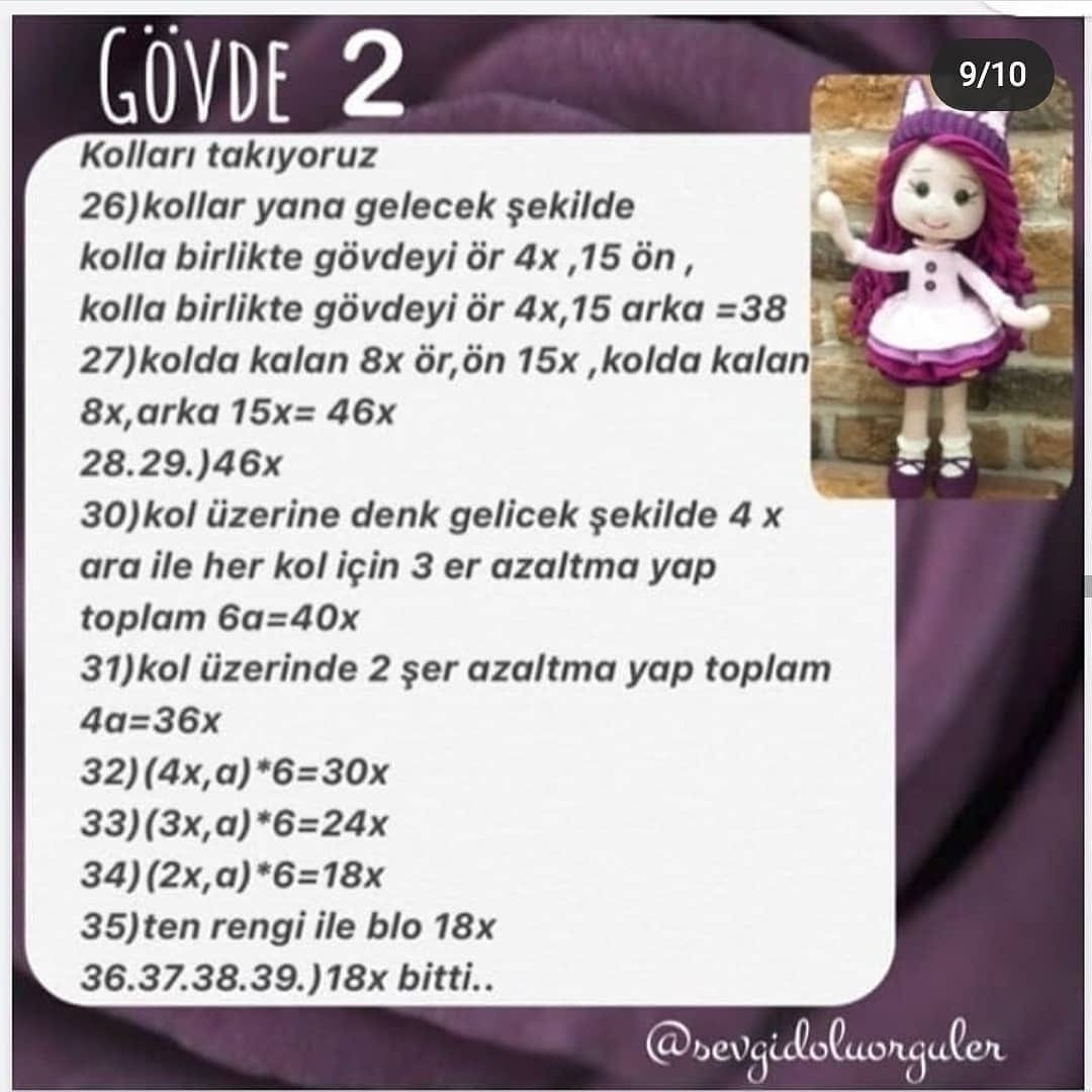 Tığ İşi Bebek Şeması amigurumitavşantarifi
