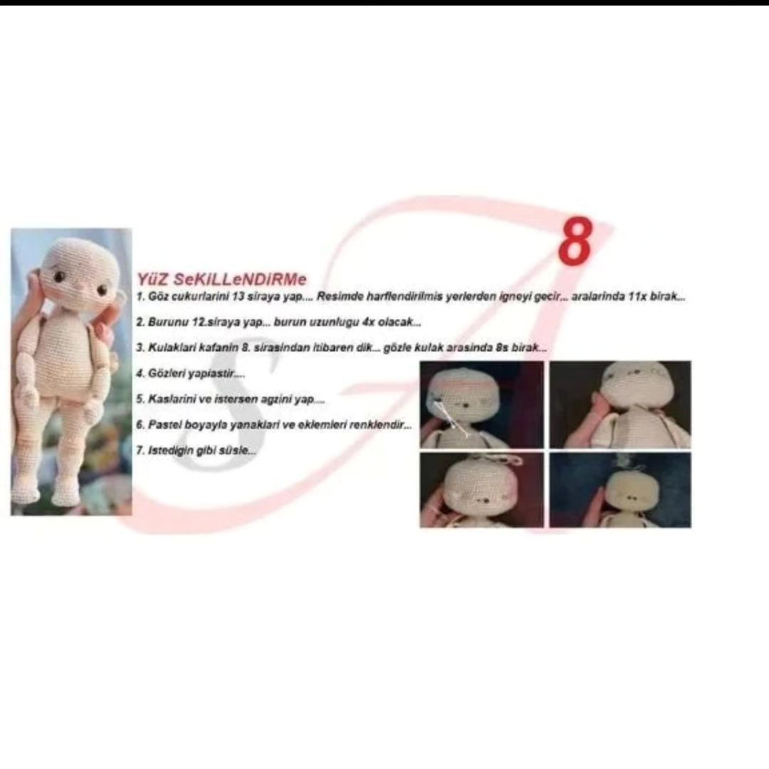 Tığ İşi Bebek Şeması KIYAFET TARİFİ HİKAYEMDE'dir