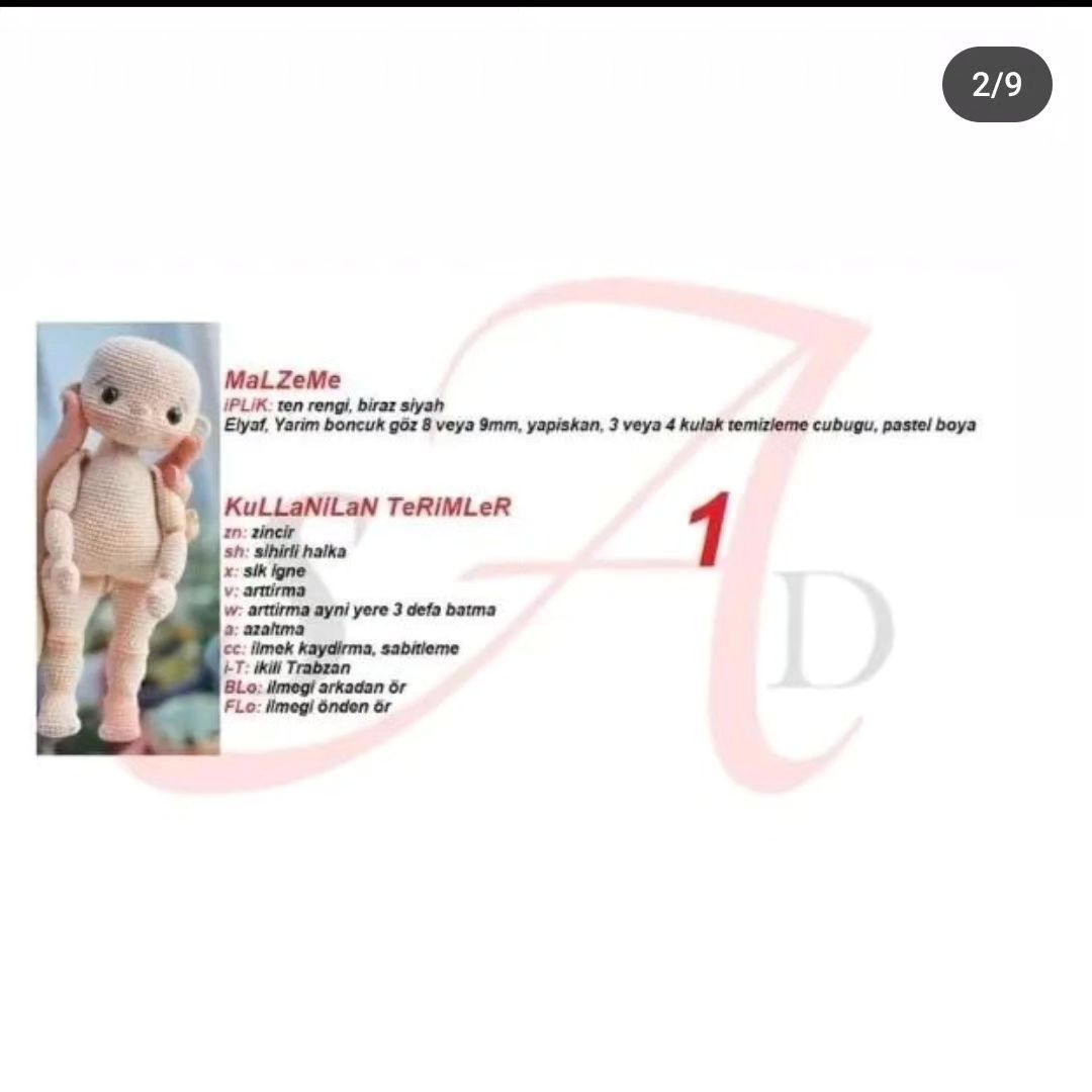Tığ İşi Bebek Şeması KIYAFET TARİFİ HİKAYEMDE'dir