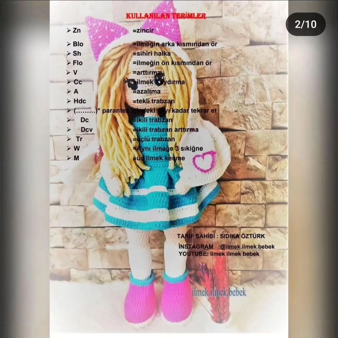 Tığ İşi Bebek Şeması: Ücretsiz Kıyafetli