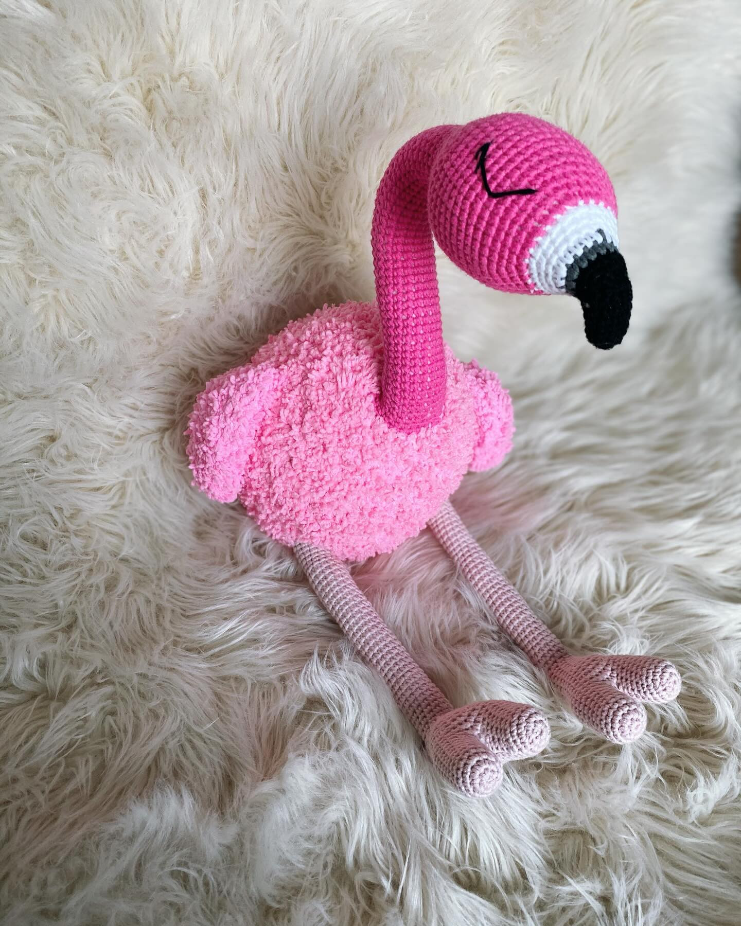 Tığ işi Flamingo Şeması