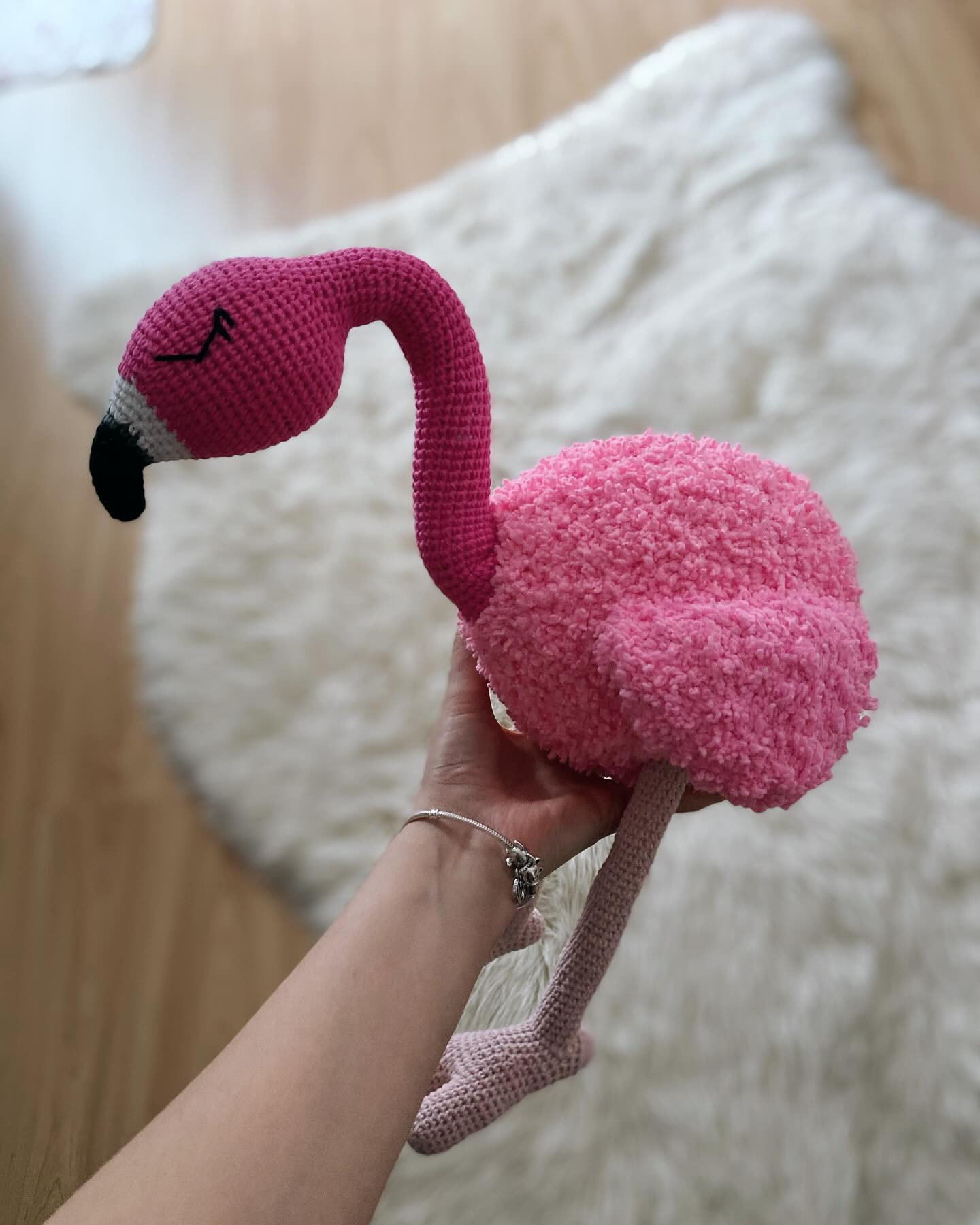 Tığ işi Flamingo Şeması