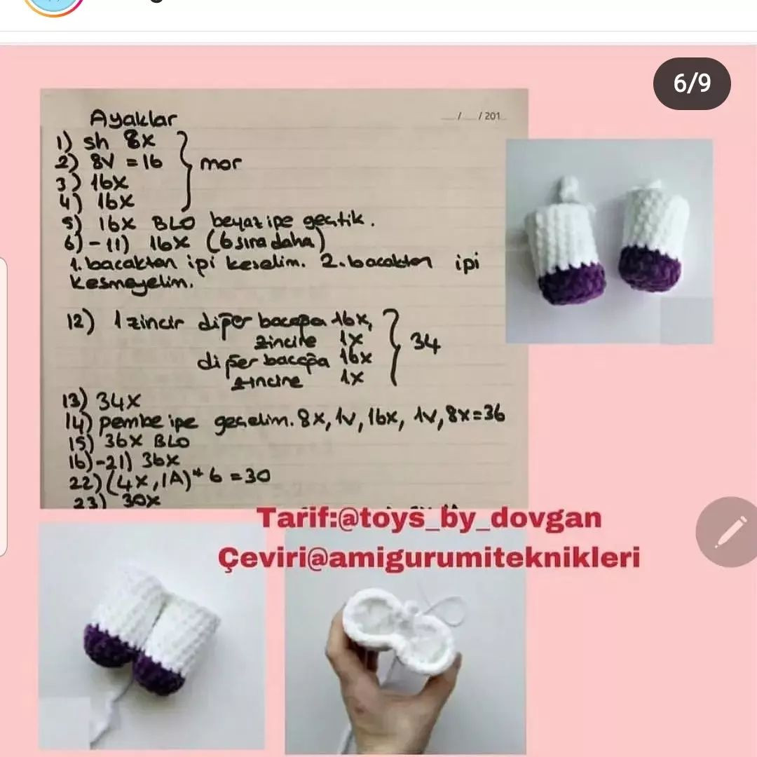 Tığ İşi Hello Kitty Şeması
