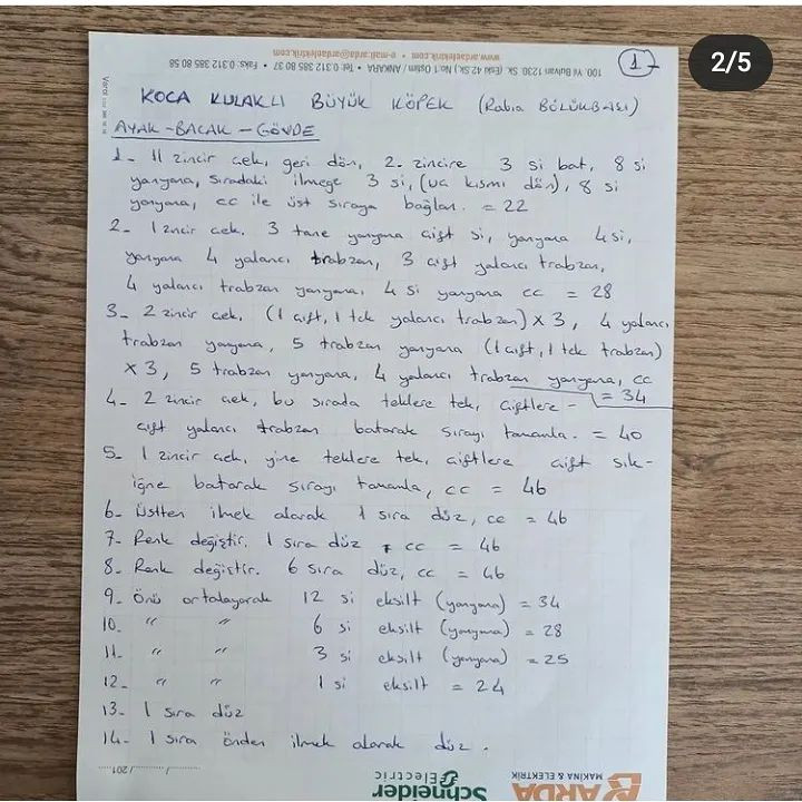 Tığ İşi Köpek Bebekler Şeması