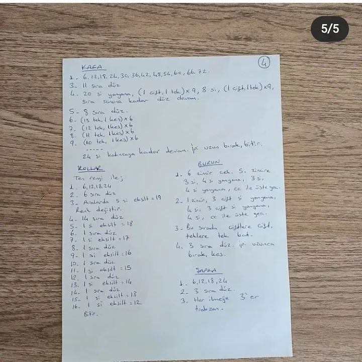 Tığ İşi Köpek Bebekler Şeması