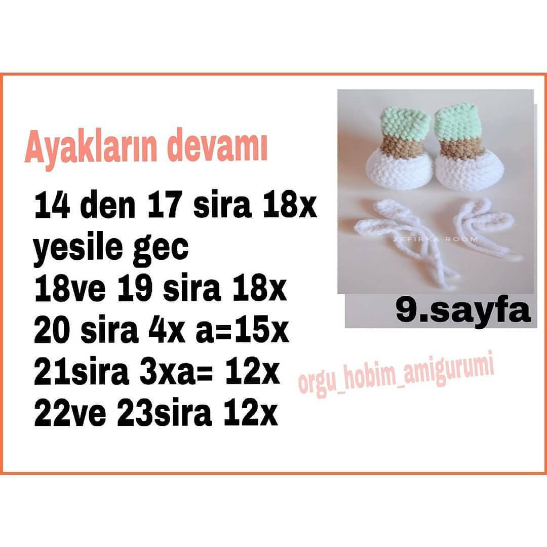 Tığ İşi Köpek ve Yavrusu Şeması