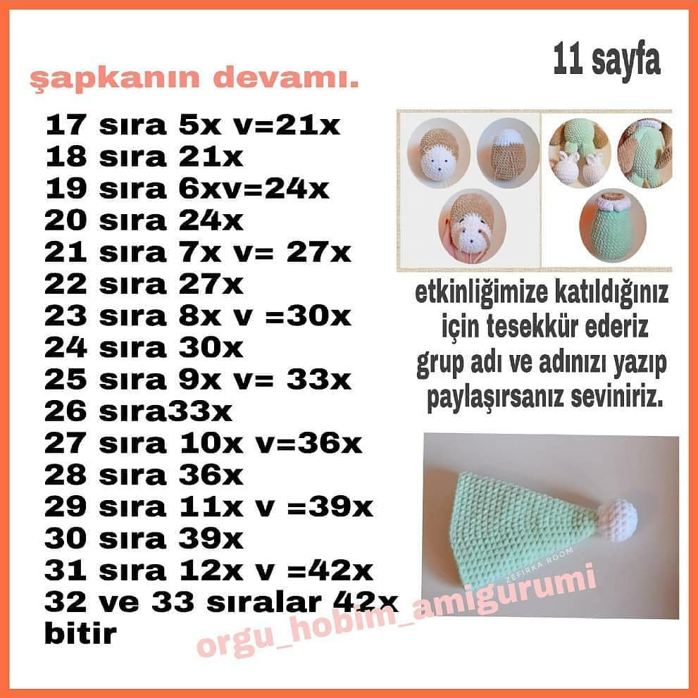 Tığ İşi Köpek ve Yavrusu Şeması