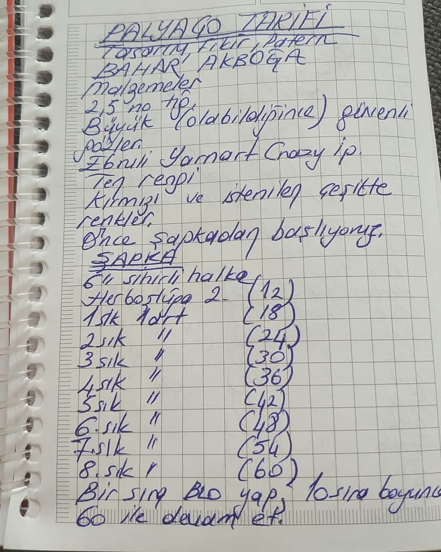 Tığ İşi Palyaço Şeması