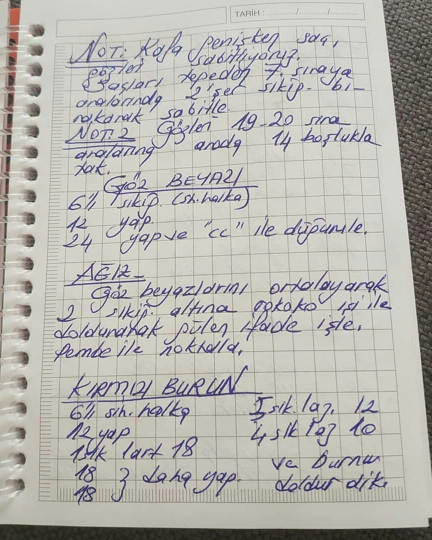 Tığ İşi Palyaço Şeması