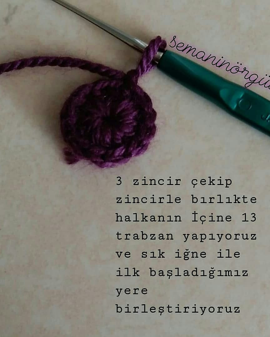 Tığ işi puantiyeli terlik modeli