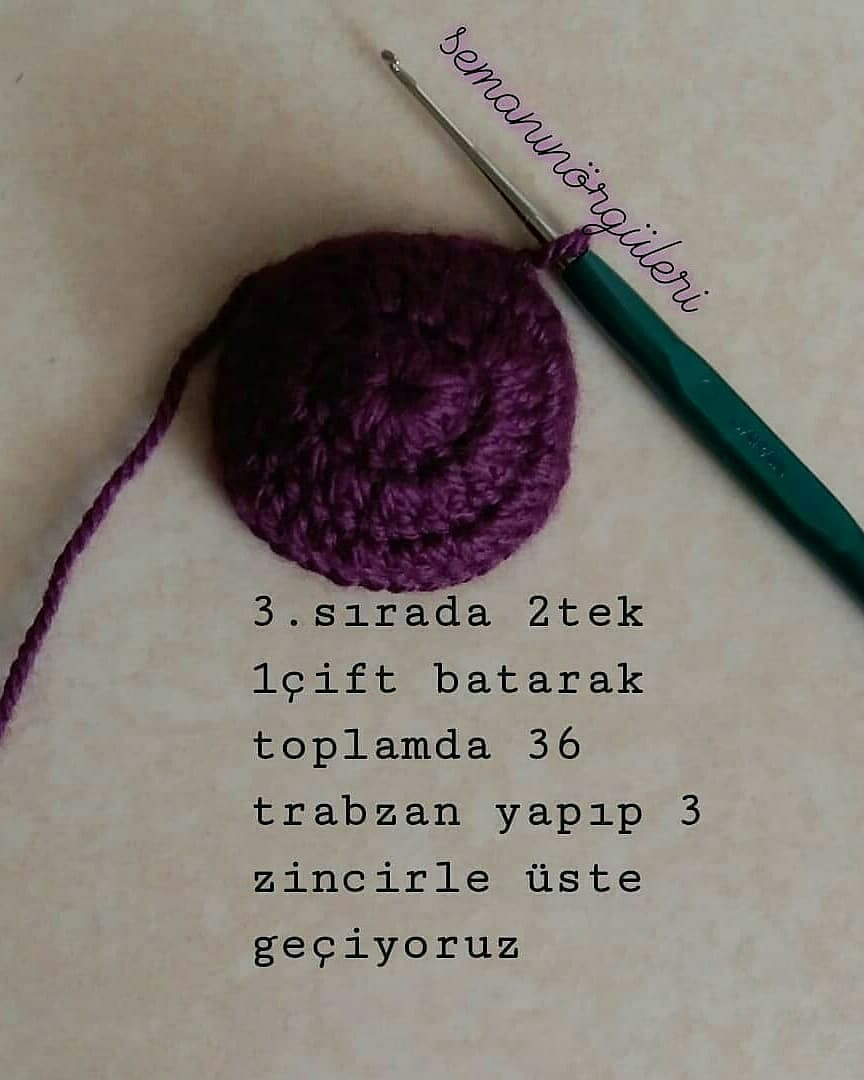 Tığ işi puantiyeli terlik modeli