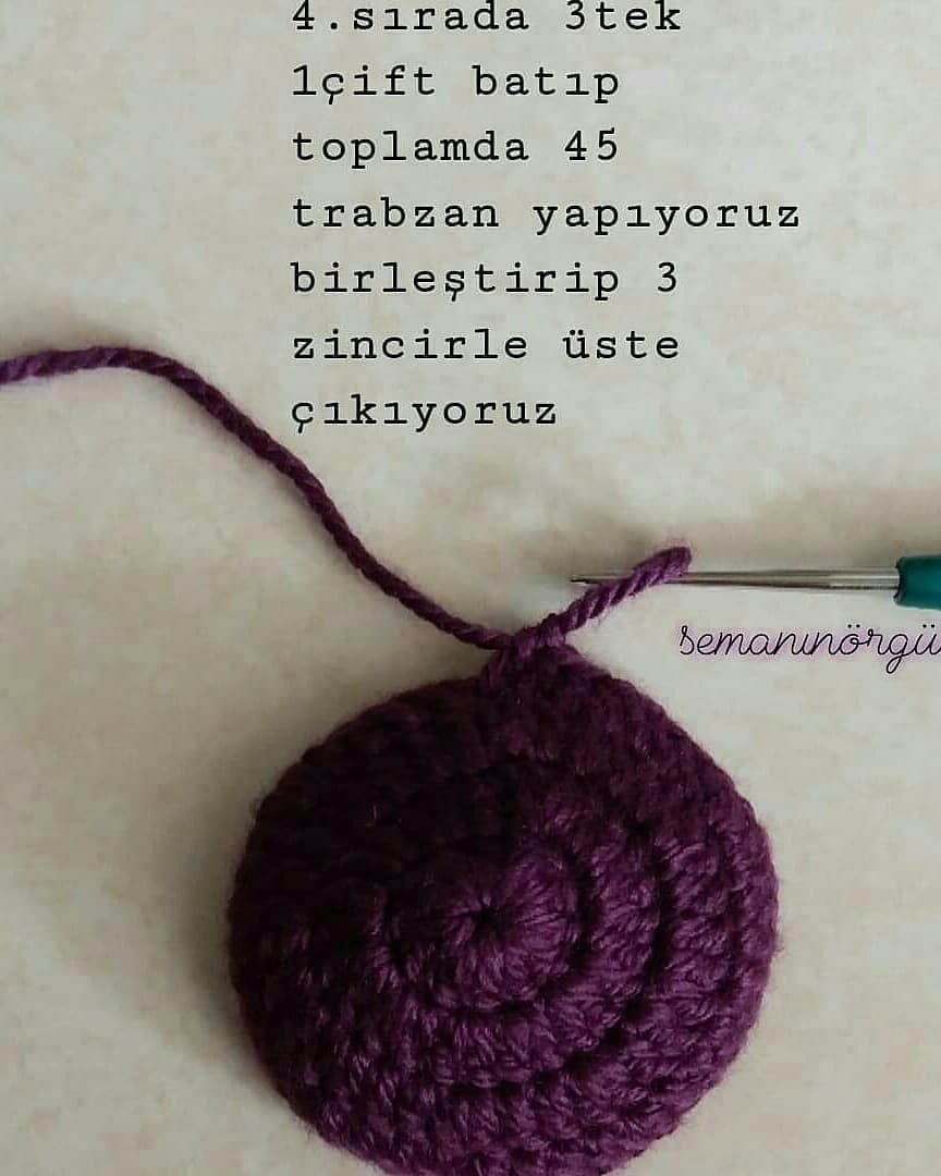 Tığ işi puantiyeli terlik modeli