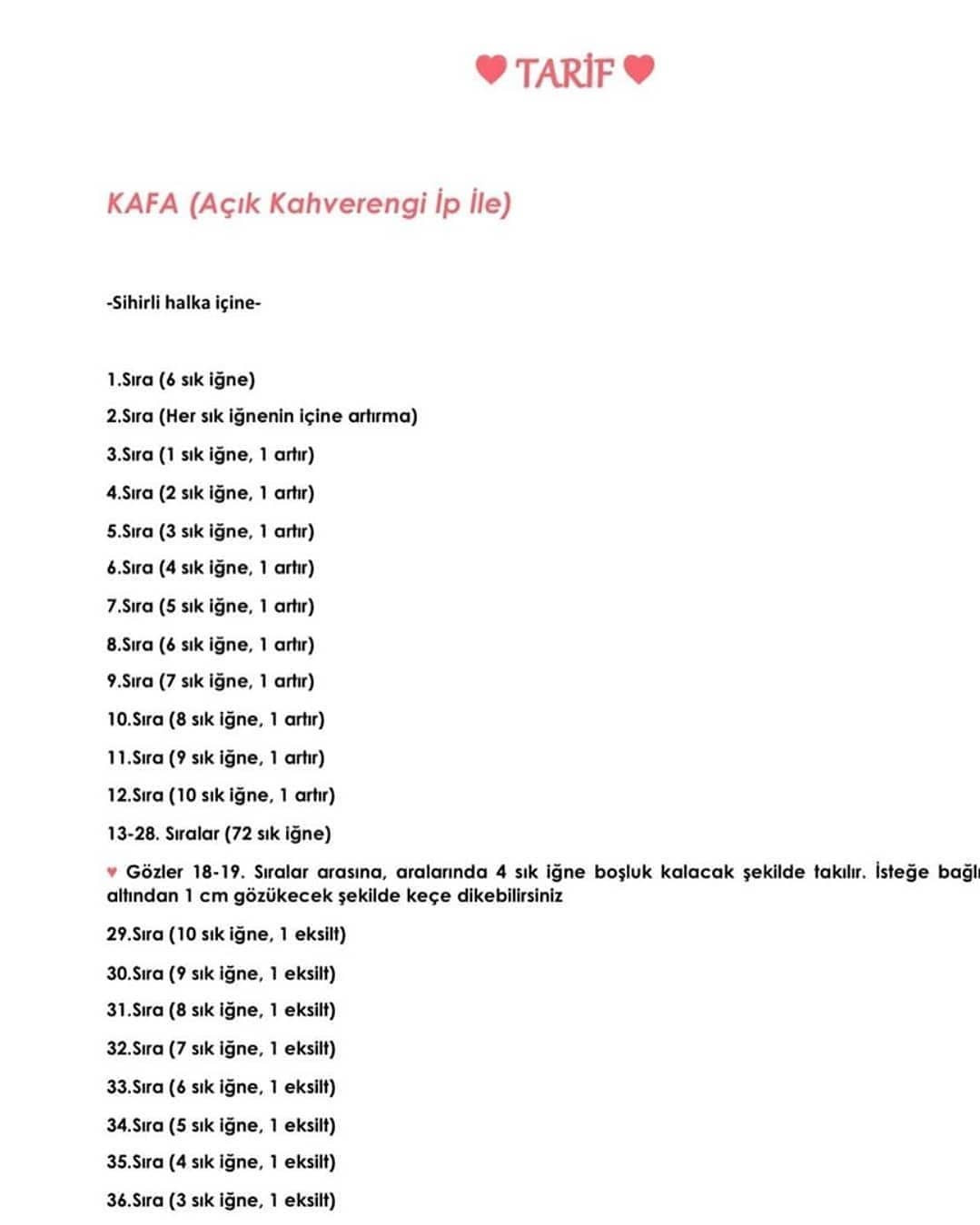 Tığ işi sevimli ayı şeması