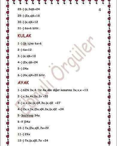 Tığ İşi Sevimli Ayıcık Şeması