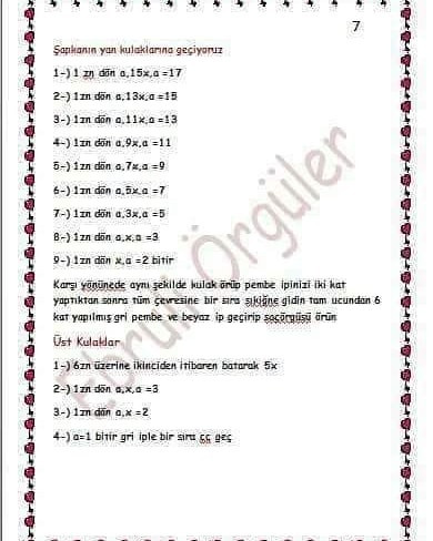 Tığ İşi Sevimli Ayıcık Şeması
