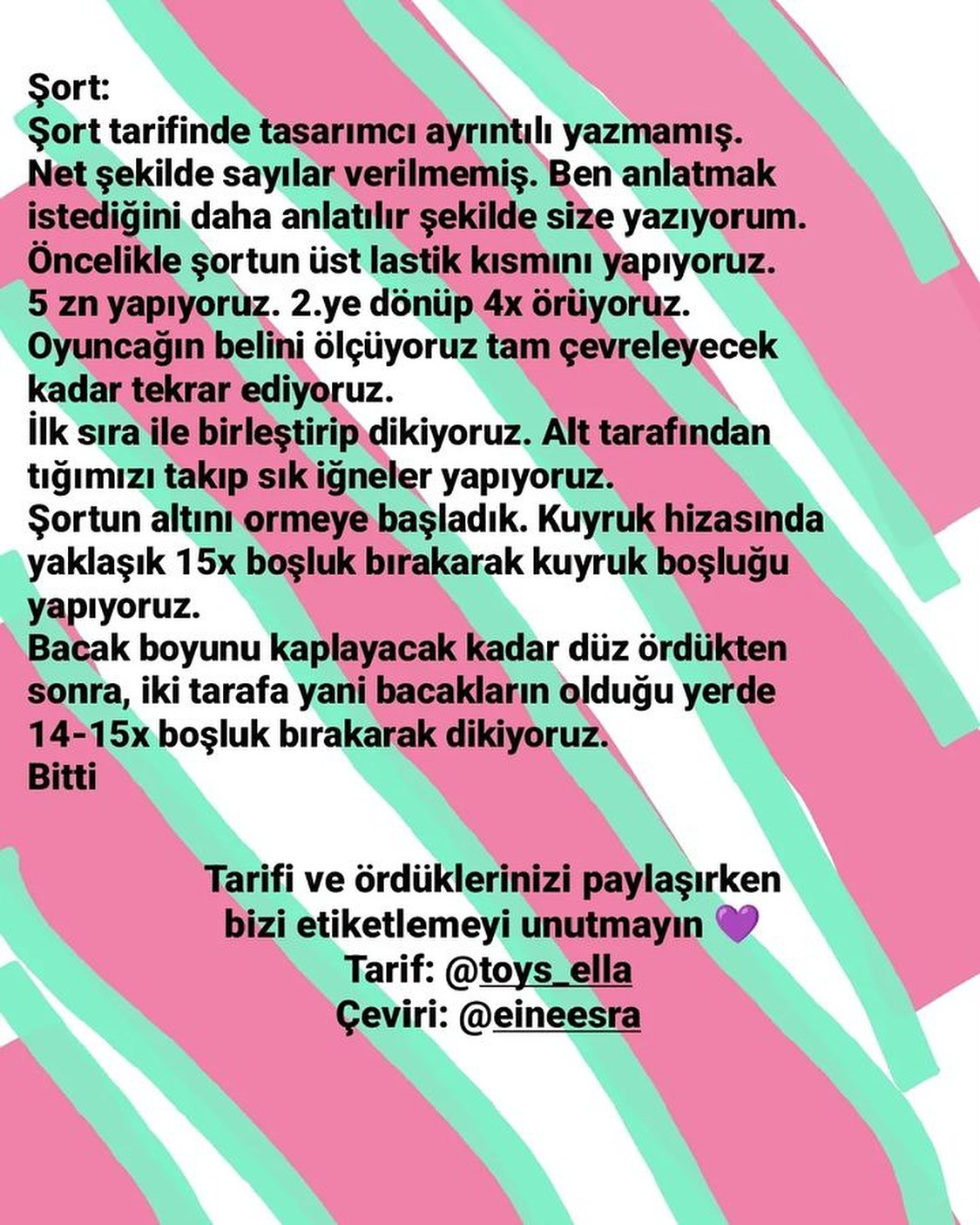 Tığ işi Sevimli Dinozor Şeması