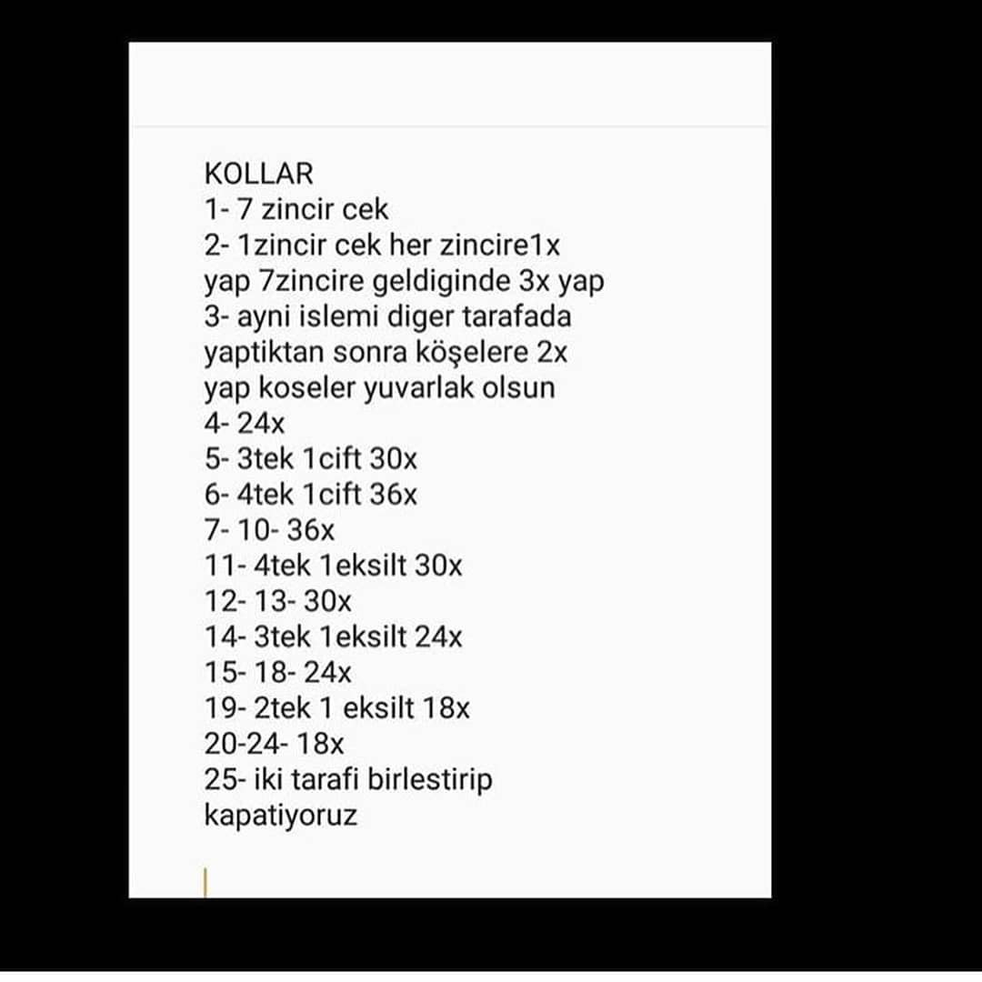 Tığ İşi Sevimli Dinozor Yapımı Sonuncu bölüm