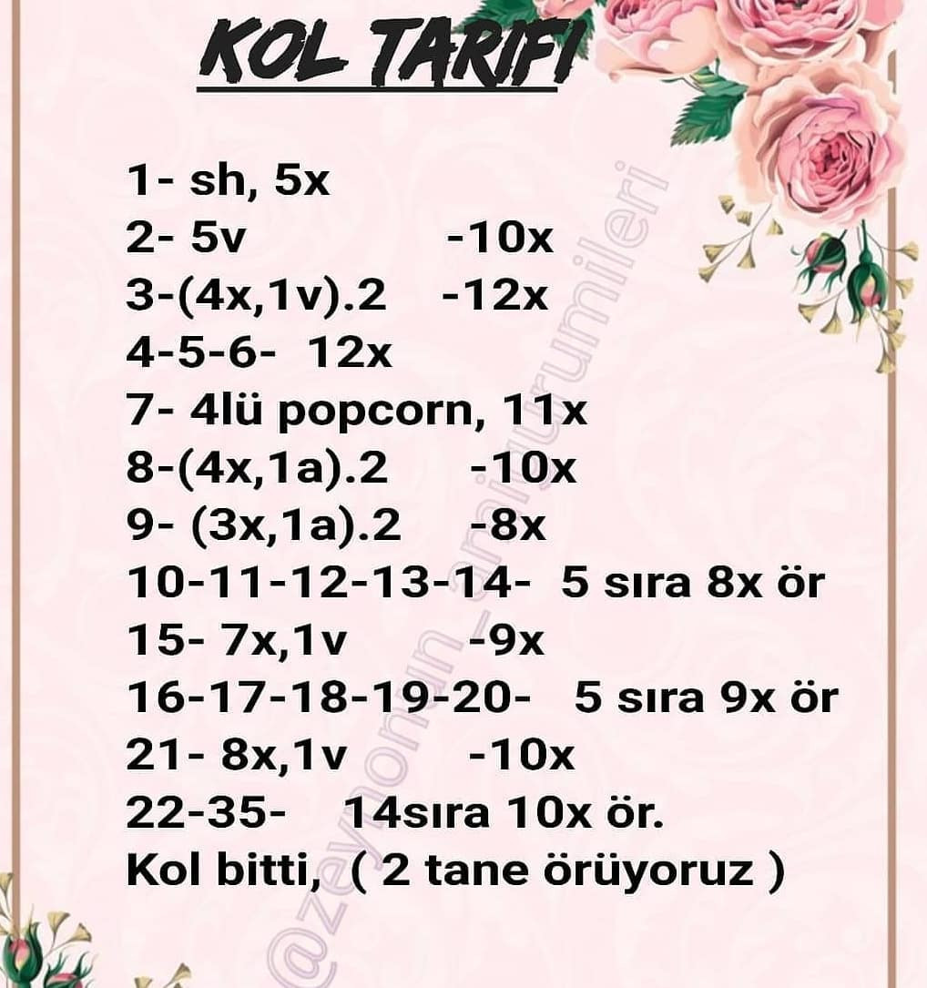 Tığ İşi Şirin Bebek Şeması