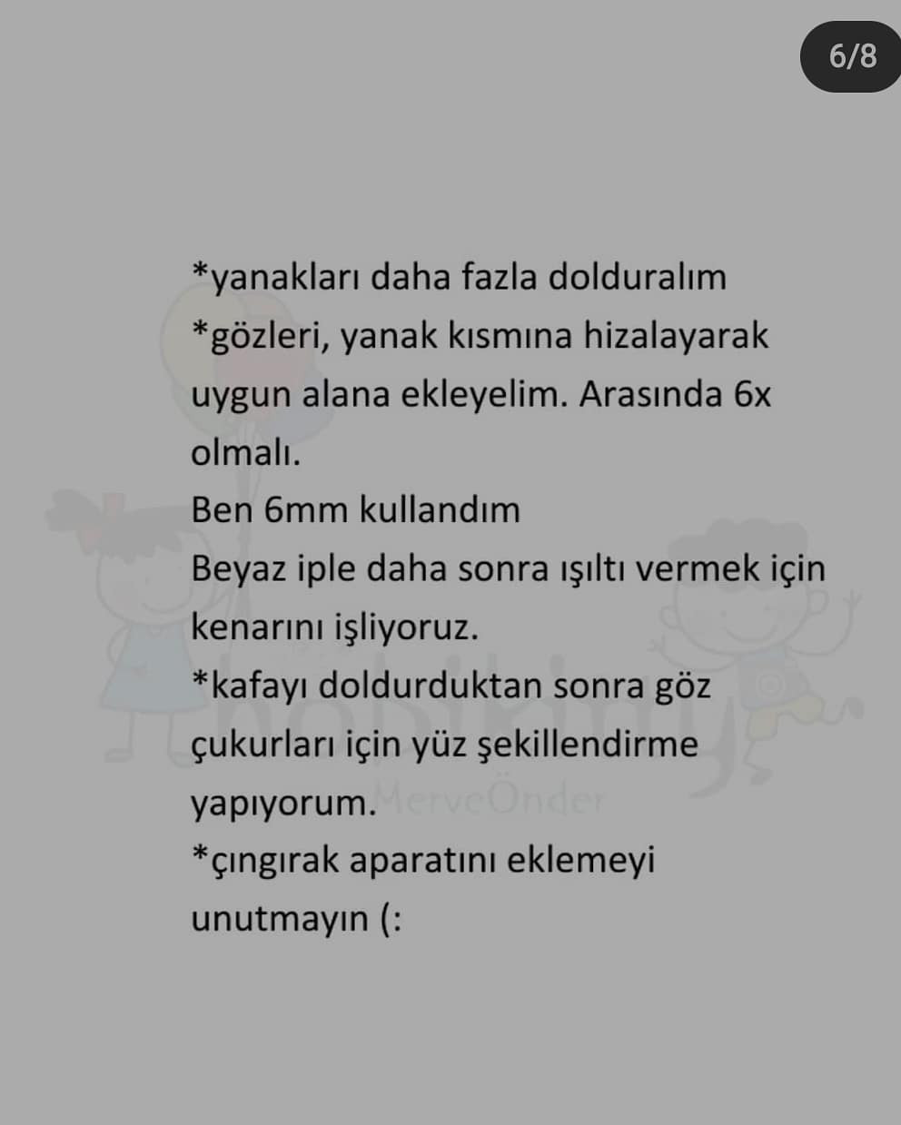 Tığ İşi Zürafa Bebek Halkası Tarifi