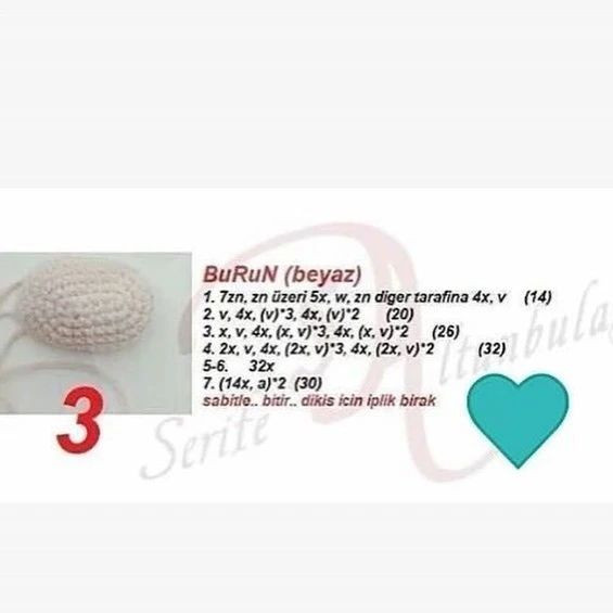 Tırnaklı Zürafa Amigurumi Şeması