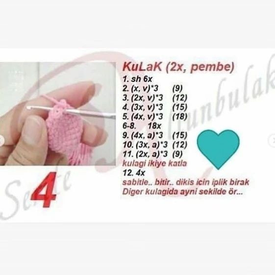 Tırnaklı Zürafa Amigurumi Şeması