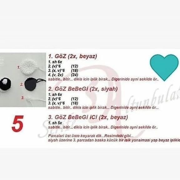 Tırnaklı Zürafa Amigurumi Şeması