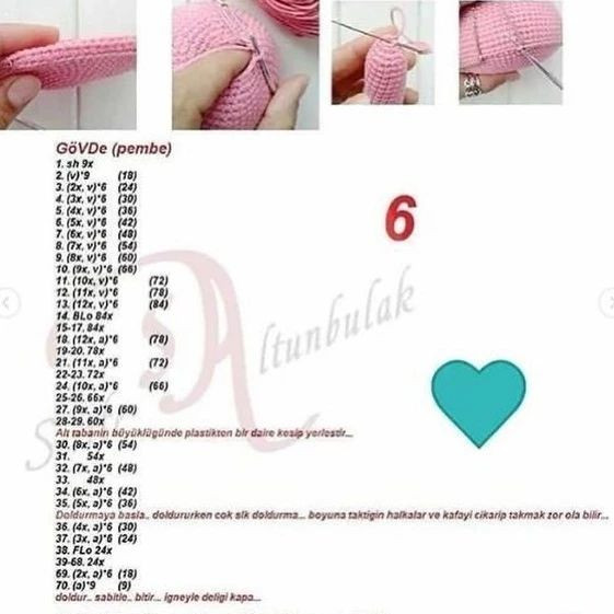 Tırnaklı Zürafa Amigurumi Şeması