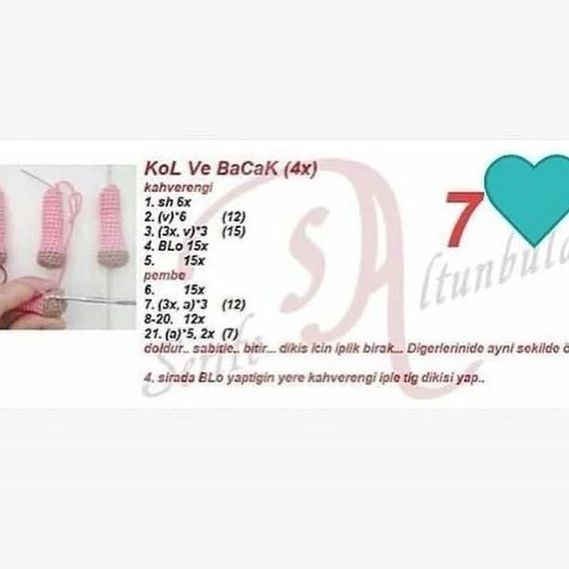 Tırnaklı Zürafa Amigurumi Şeması