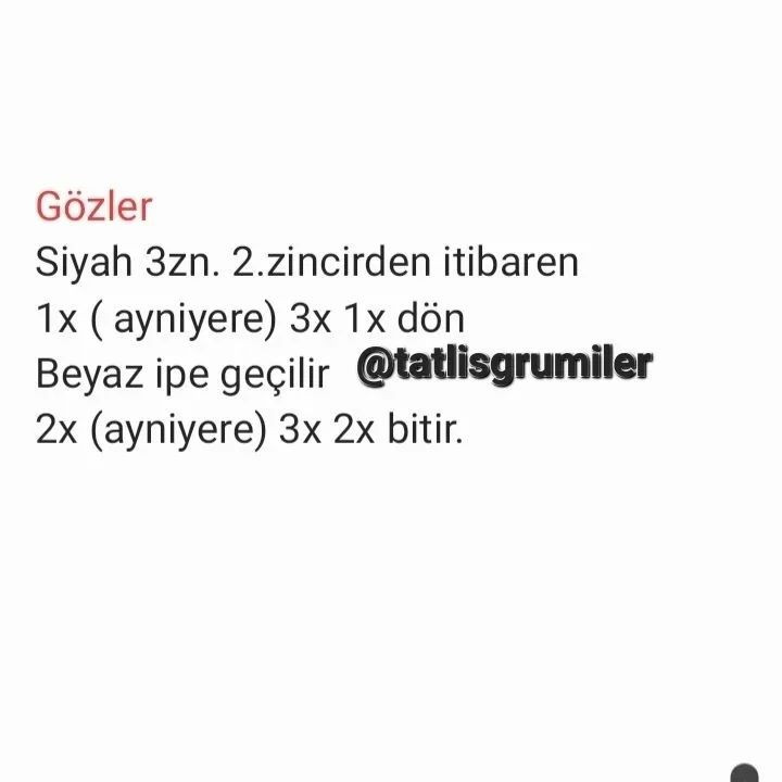 Tırtıklı Tavşan Amigurumi Şeması