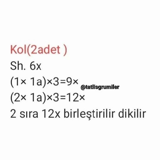 Tırtıklı Tavşan Amigurumi Şeması