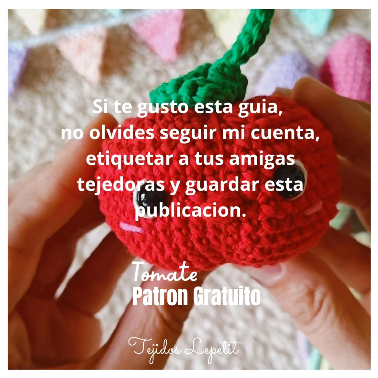 Tomate amigurumi: Patrón gratuito disponible