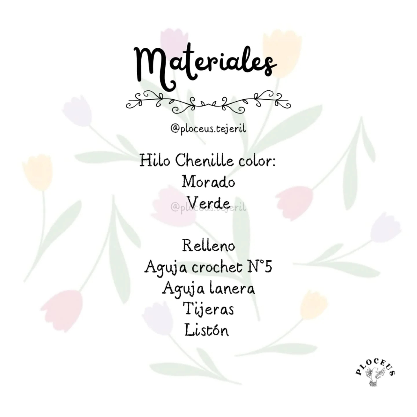 Tulipanes Gigantes Amigurumi: Patrón Gratis