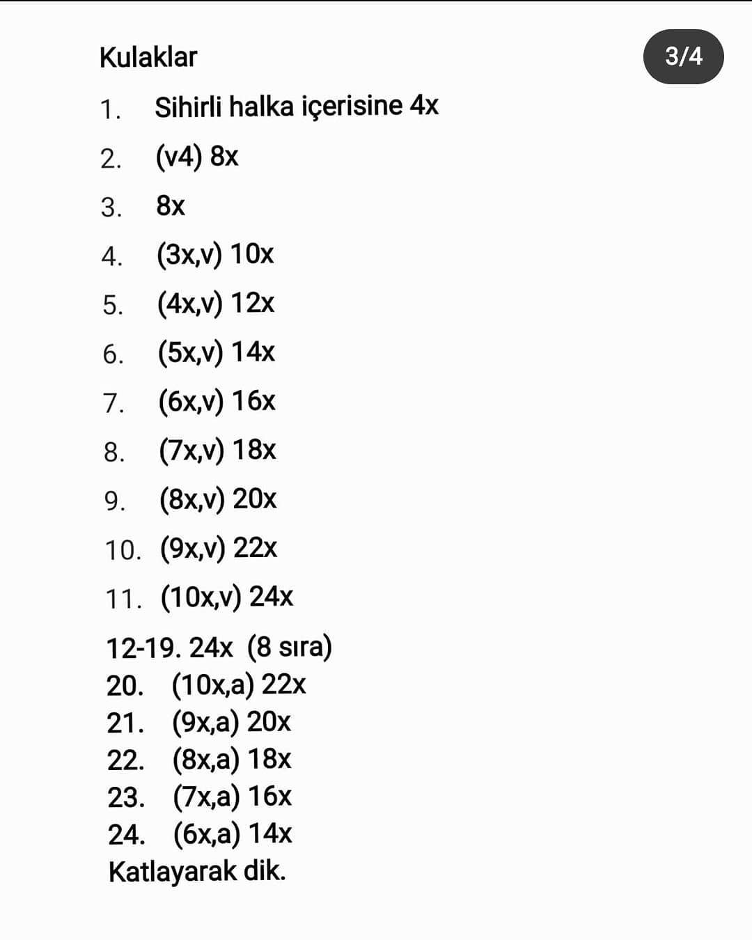 Tüm Tarifiyle Örgü Tavşan