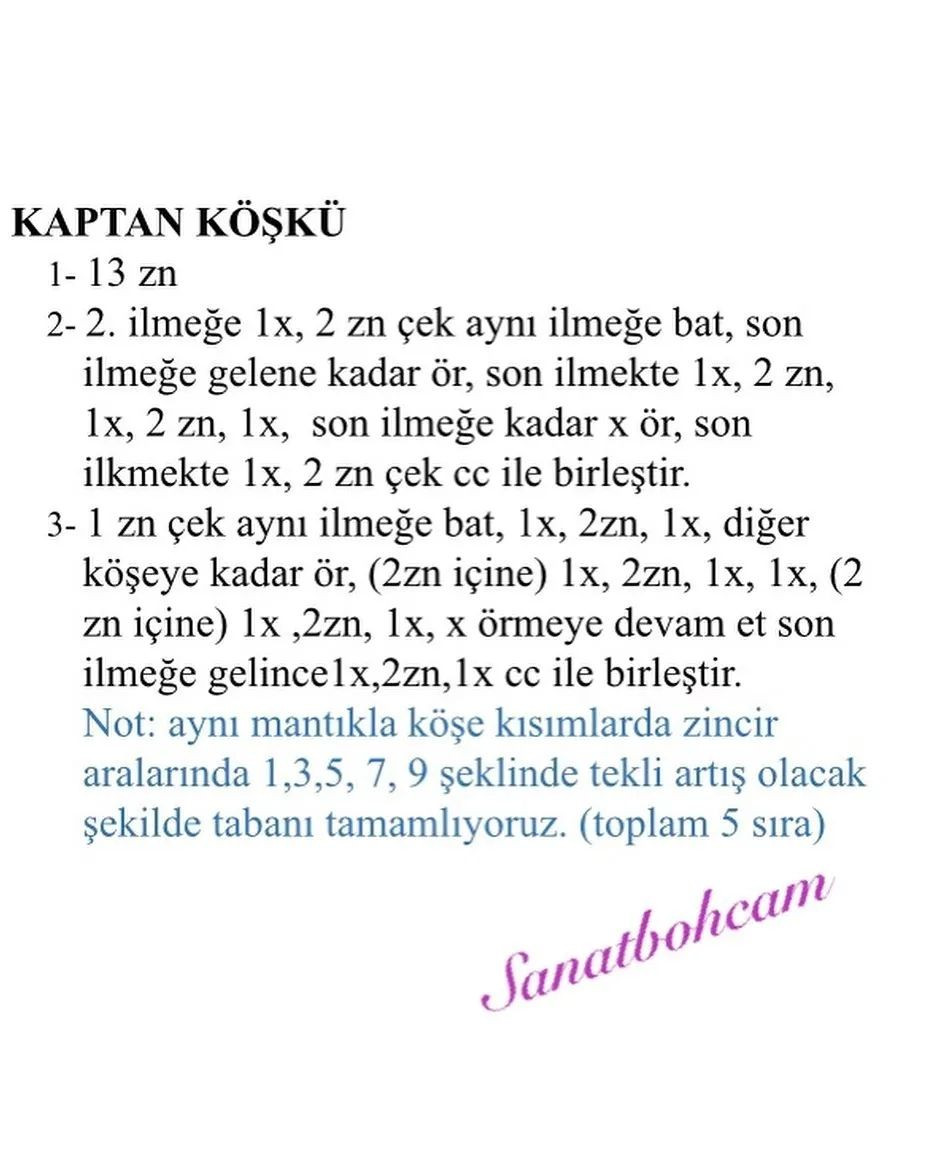 TÜRKCEDEN:  Örgü Tekne ve Balıklar Şeması