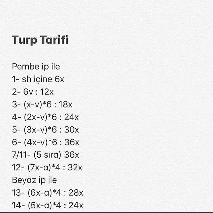 TURP Amigurumi Yapımı: Şirin Turp Örgü Şeması